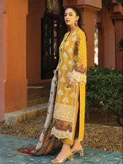 Zainab Chottani Luxury Lawn Chikan Kari Embroidered 3 Piece Unstitched