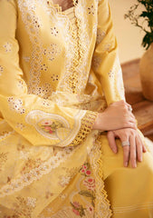 Qalamkar Luxury Lawn Chikan Kari Embroidered 3 Piece Unstitched