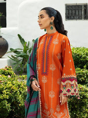 Zainab Chottani Luxury Lawn Chikan Kari Embroidered 3 Piece Unstitched