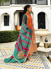 Zainab Chottani Luxury Lawn Chikan Kari Embroidered 3 Piece Unstitched