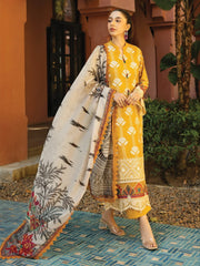 Zainab Chottani Luxury Lawn Chikan Kari Embroidered 3 Piece Unstitched