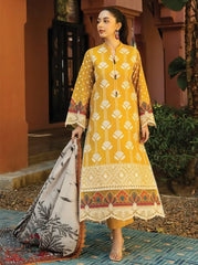 Zainab Chottani Luxury Lawn Chikan Kari Embroidered 3 Piece Unstitched