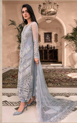 Mariaa B Formal Collection Embroidered organza Dress 3 Piece Unstitched