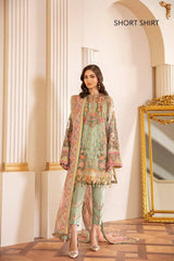 Baroque Chantelle Formal Dress Net Embroidered 3 Piece Unstitched
