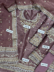 Fiza Saqlain Bridal Collection Silk 3 Piece Unstitched / Stitched