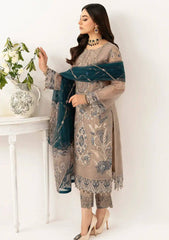 Ramsha Embroidered Chiffon 3 Piece Unstitched