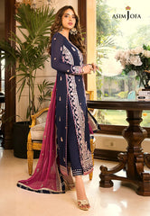 Asim Jofa Embroidered Luxury Chiffon 3 Piece Unstitched