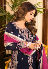 Asim Jofa Embroidered Luxury Chiffon 3 Piece Unstitched