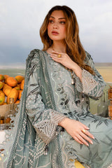 Nureh Printed Lawn Collection 3 piece Unstitched / Stitched