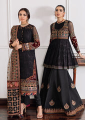 Baroque Luxury Chiffon Embroidered Dress 3 Piece Unstitched
