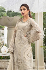 Mariaa B Luxury Chiffon Embroidered Collection 3 Piece Unstitched / Stitched