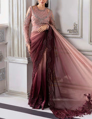 Maria B Luxury Net Hand Work Embroidered Saree Unstitched