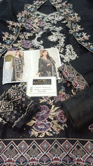 Ramsha Luxury Embroidered organza Dress 3 Piece Unstitched
