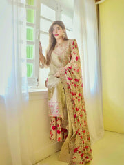 Aneela's Luxury Organza Emb Collection 3 Piece Unstitched