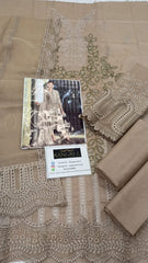 Maria B Luxury Lawn Chikan kari Embroidered 3 Piece Unstitched / Stitched