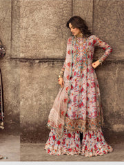 Charizma Embroidered Multi Floral Luxury Chiffon 3 piece Unstitched