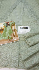 Anaya Green Formal Collection Organza Fabric 3 piece Unstitched