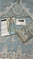 Maria B Embroidered Wedding Collection Soft Net Maxi 3 Piece Unstitched