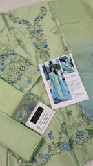 Zona Shaham Hand Work Raw Silk Embroidered 3 Pice Unstitched / Stitched