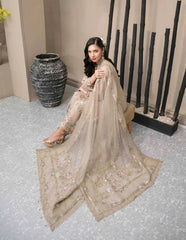 Mariaa.B Luxury Organza Hand Work Formal Semi Stitch Collection 3 Piece Unstitched