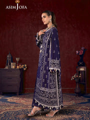 Asim Jofa Ajfile-25 Lawn Elegant Embroidery 3piece Unstitched