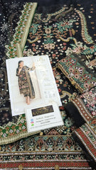 Broque Luxury Net Embroidered Collection 3 Piece Unstitched / Stitched