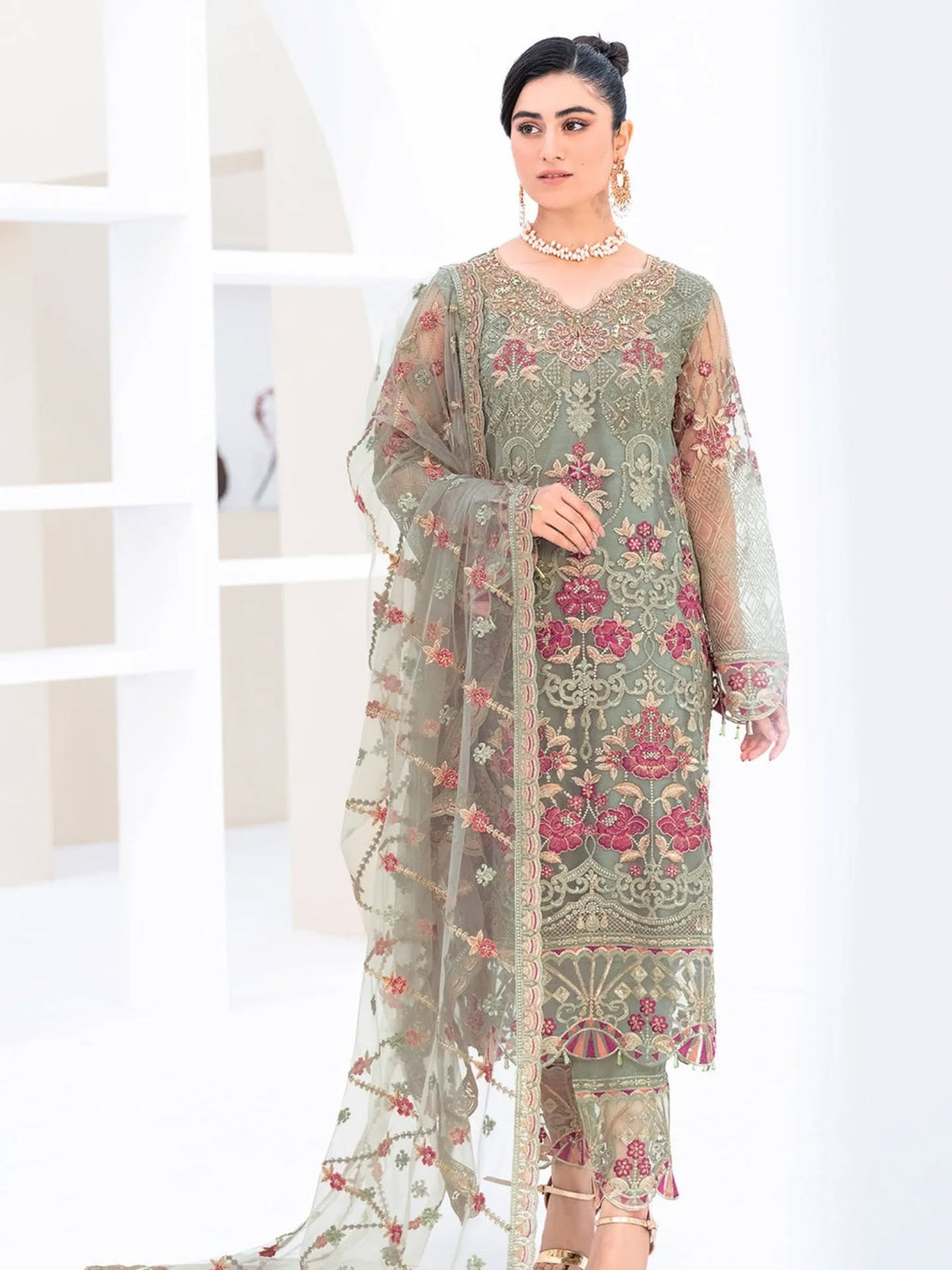 Ramsha By Minahil Luxury Chiffon Collection 3 piece Unstitched
