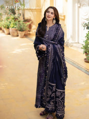 Asim Jofa Luxury Chiffon Embroidered 3 Piece Unstitched