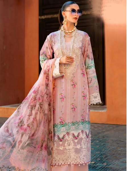 Elaf New Arrival Luxury Lawn Embroidery 3 Piece Unstitched