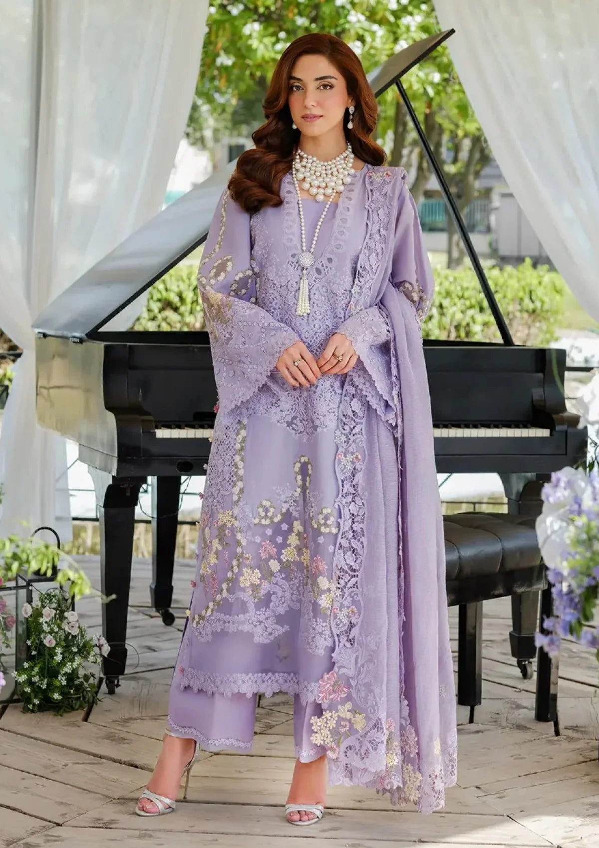 Elaf Summer Collection Cotton Embroidery 3Piece Unstitched / Stitched