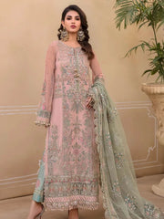 Maria B Luxury Collection Organza Dress 3 Piece Unstitched