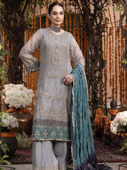 Adan Libas Luxury Chiffon Embroidered Collection 3piece Unstitched
