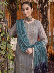 Adan Libas Luxury Chiffon Embroidered Collection 3piece Unstitched
