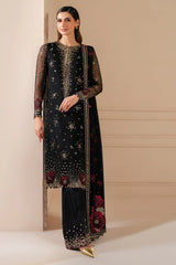 Jazmin New Arrival Luxury Chiffon Embroidered 3 Piece Unstitched