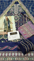 Baroque Chantelle Luxury Raw silk Embroidered 3 Piece Unstitched