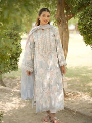 Baroque Luxury Embroidered  Lawn 3 Piece Unstitched