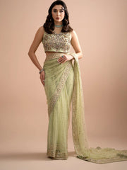Maria B Luxury Net Hand Work Embroidered Saree Unstitched