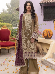 Adan Libas Luxury Chiffon Embroidered Collection 3piece Unstitched