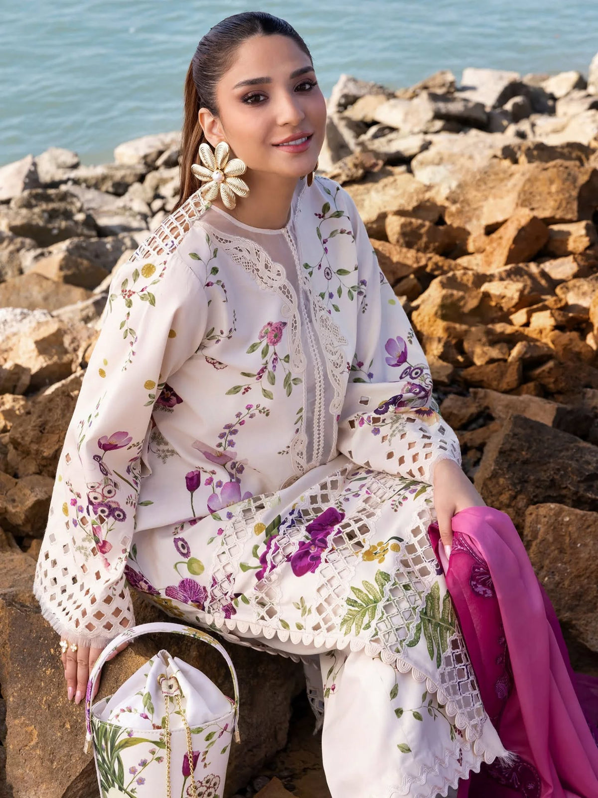 Crimson Luxury Lawn Embroidered Collection 3 Piece Unstitched