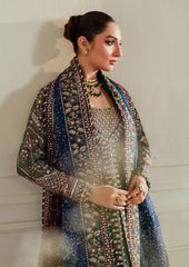 Baroque Luxury Chiffon Embroidered Dress 3 Piece Unstitched