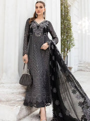 Mariaa.B Formal Collection Chiffon Embroidered Dress 3 Piece Unstitched
