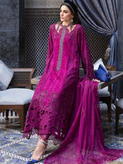 Mariaa B Luxury Lawn Emb Chikan Kari Collection 3 Piece Unstitched