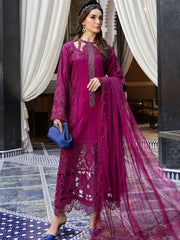 Mariaa B Luxury Lawn Emb Chikan Kari Collection 3 Piece Unstitched