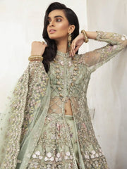 Mariaa B Couture Mint Green Embroidery Maxi Unstitchd