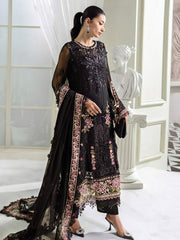 Mariaa.B Formal Collection Chiffon Embroidered Dress 3 Piece Unstitched