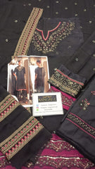 Azure Luxury Chiffon Embroidered 3 Piece Unstitched / Stitched