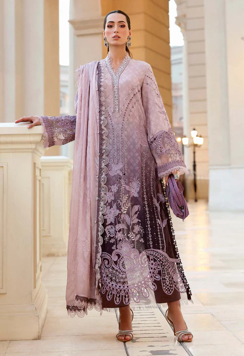 Maria B Luxury Lawn Embroidered 3 piece Unstitched / Stitched