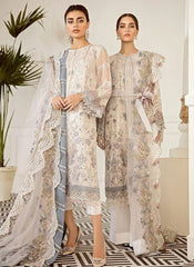Baroque Embroidered Chiffon 3 Piece Unstitched / Stitched