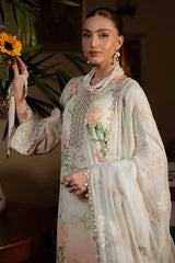 Nureh Printed Lawn Collection 3 piece Unstitched / Stitched