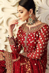 Ayesha Imran Embroidered And Embellished Chiffon Net 3 Piece Unstitched